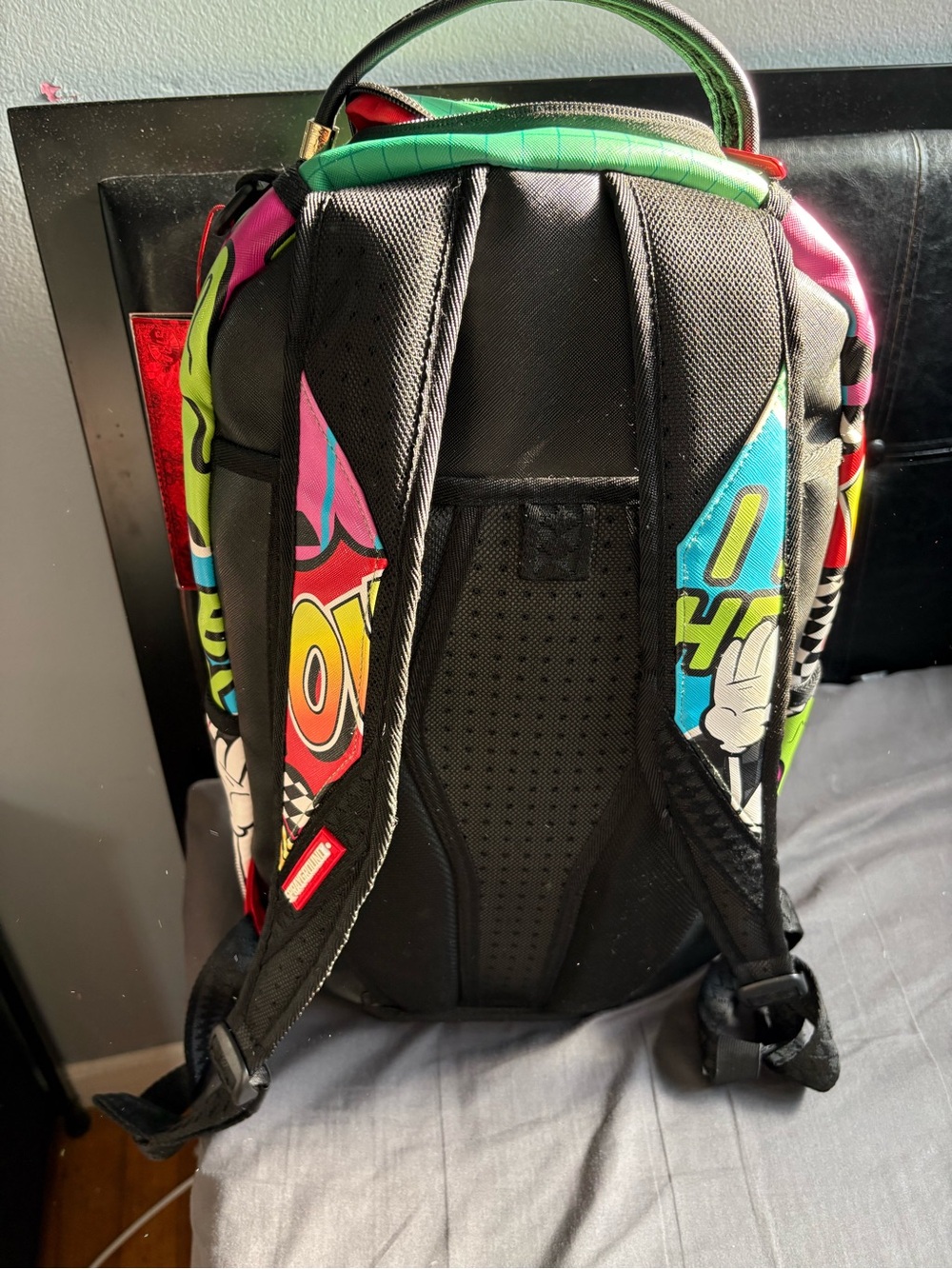 Sprayground Neon Multi-Color Graphic Backpack - Picture 3 of 5